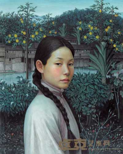 刘孔喜 1977年作 湘西女 72.7×66.6cm